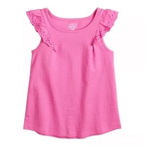 Toddler Girl Jumping Beans® Eyelet Flutter Tee
